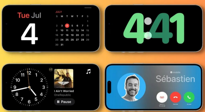 朝阳苹果手机维修分享iOS17横屏充电待机显示有什么好处 