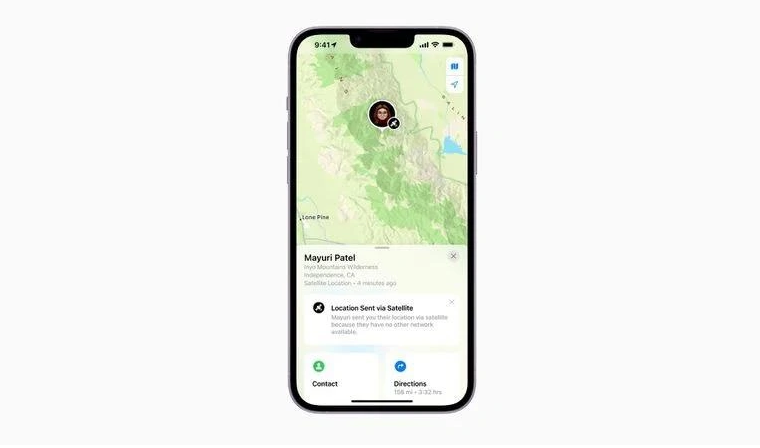 朝阳苹果14维修分享iPhone14系列中 FindMy功能通过卫星分享位置方法教程 